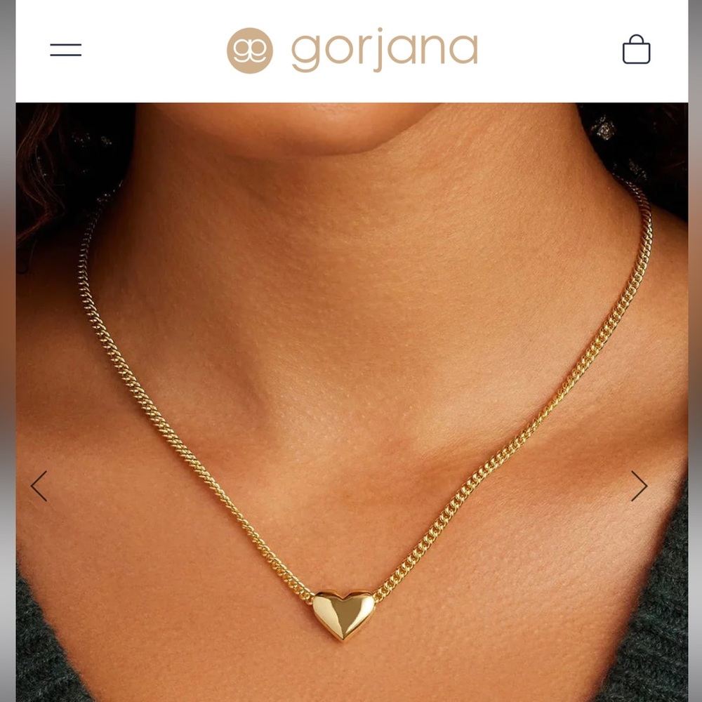Gorjana Lou Heart charm necklace